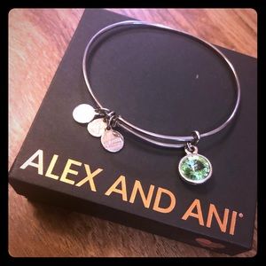 ALEX AND ANI Bracelet Peridot Charm
